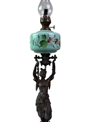 Lot 753 - 20TH CENTURY OIL LAMP