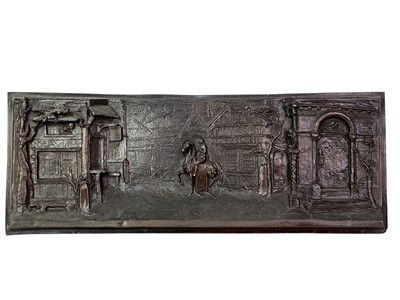 Lot 752 - TWO BRONZED WALL PANELS