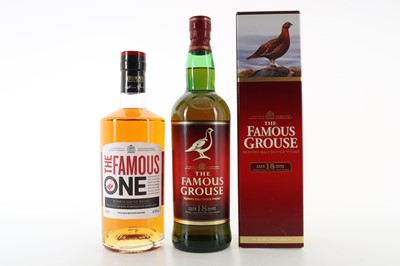 Lot 166 - FAMOUS GROUSE 18 YEAR OLD AND THE FAMOUS ONE