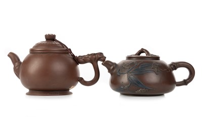 Lot 1427 - TWO CHINESE YIXING TEAPOTS