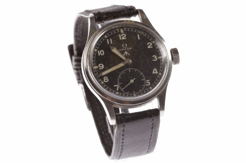 Lot 786 - GENTLEMAN'S OMEGA MILITARY ISSUE STAINLESS...