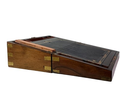 Lot 793 - MAHOGANY LAP DESK