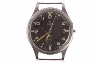 Lot 789 - GENTLEMAN'S OMEGA MILITARY ISSUE STAINLESS...