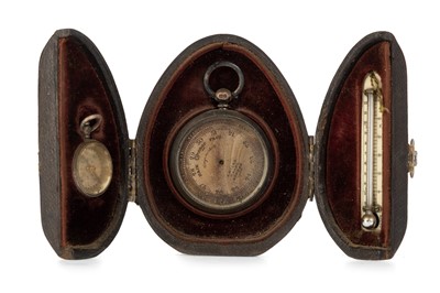 Lot 1041 - SILVER MOUNTED TRAVELLING SET