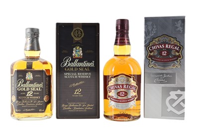 Lot 657 - BALLANTINE'S 12 YEAR OLD GOLD SEAL AND CHIVAS REGAL 12 YEAR OLD