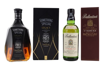 Lot 658 - BALLANTINE'S 17 YEAR OLD 50CL AND SOMETHING SPECIAL 1L