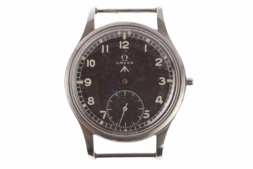 Lot 793 - GENTLEMAN'S OMEGA MILITARY ISSUE STAINLESS...
