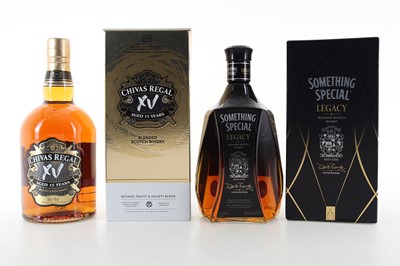 Lot 197 - CHIVAS REGAL 15 YEAR OLD 1L AND SOMETHING SPECIAL 1L