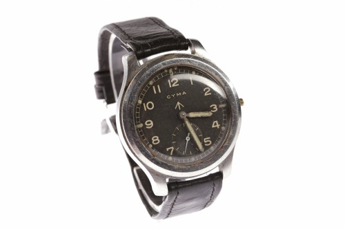 Lot 797 - GENTLEMAN'S CYMA MILITARY ISSUE STAINLESS...