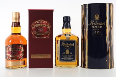Lot 227 - BALLANTINE'S 12 YEAR OLD GOLD SEAL 75CL AND CHIVAS REGAL EXTRA 75CL
