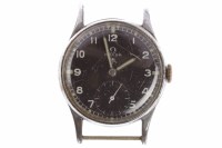 Lot 805 - GENTLEMAN'S OMEGA MILITARY ISSUE STAINLESS...