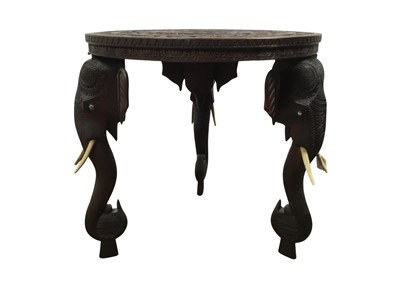 Lot 1444 - INDIAN HARDWOOD TABLE