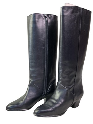 Lot 827 - TWO PAIRS OF RAYNE LONDON BLACK LEATHER BOOTS