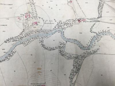 Lot 745 - LARGE ORDINANCE SURVEY MAP OF BALLIESTON