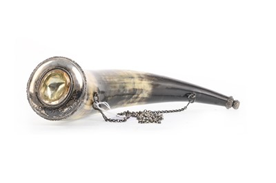 Lot 24 - SCOTTISH POWDER HORN