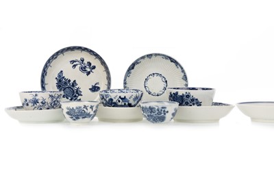Lot 1419 - GROUP OF ENGLISH BLUE AND WHITE PORCELAIN WARES