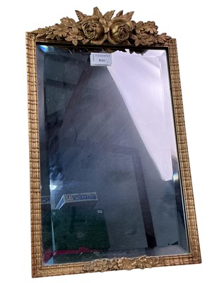 Lot 844 - GILT EASEL MIRROR