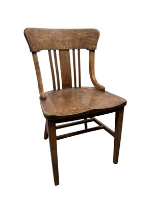 Lot 1420 - SCOTTISH OAK SIDE CHAIR