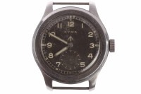 Lot 816 - GENTLEMAN'S CYMA MILITARY ISSUE STAINLESS...