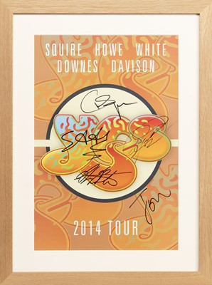 Lot 481 - YES, USA SUMMER TOUR 2014