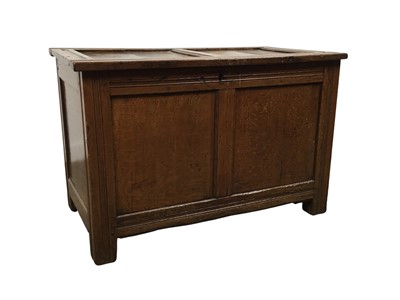 Lot 495A - STAINED OAK BLANKET CHEST