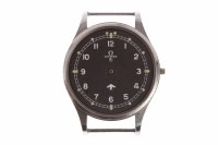 Lot 819 - GENTLEMAN'S OMEGA MILITARY ISSUE STAINLESS...