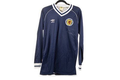 Lot 1720 - SCOTLAND INTERNATIONAL MATCH WORN JERSEY