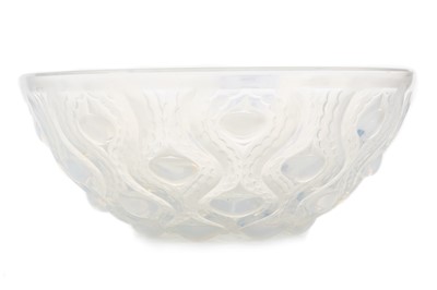 Lot 475 - RENE LALIQUE (FRENCH, 1860-1945), OPAQUE GLASS BOWL