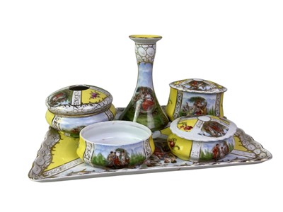 Lot 60 - DRESSING TABLE CERAMIC SET