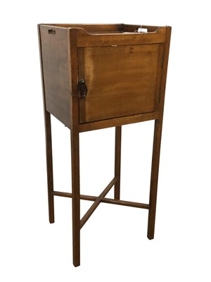 Lot 411 - VICTORIAN MAHOGANY POT CUPBOARD