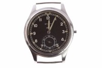 Lot 826 - GENTLEMAN'S ETERNA MILITARY ISSUE STAINLESS...