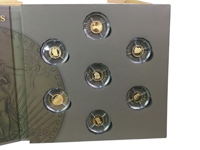 Lot 84 - USA SOLID GOLD EAGLE REPLICA COIN SET