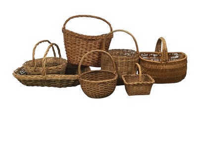 Lot 360A - COLLECTION OF WICKER BASKETS