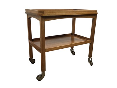 Lot 375A - TEAK SERVING TROLLEY