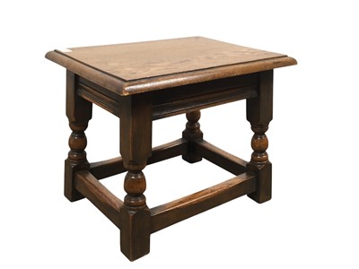 Lot 380A - OAK RECTANGULAR OCCASIONAL TABLE