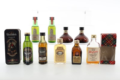 Lot 228 - 8 ASSORTED WHISKY MINIATURES