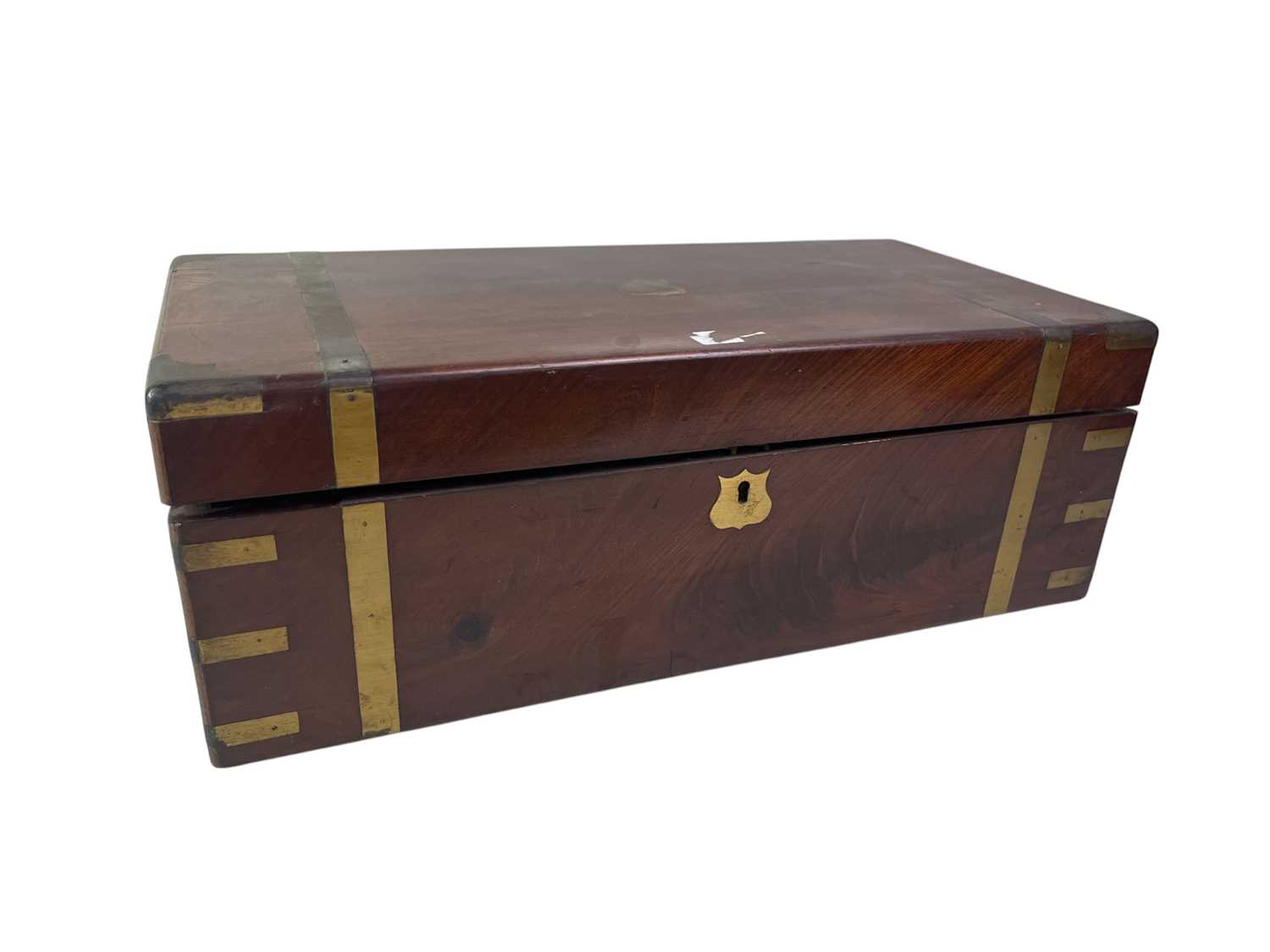 Lot 30 - VICTORIAN MAHOGANY WRITING SLOPE