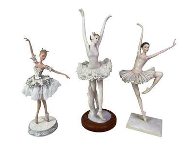Lot 74 - FIVE RESIN BALLERINAS