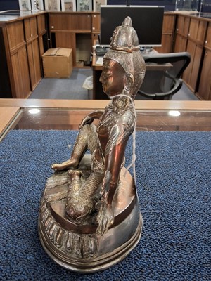 Lot 1455 - NEPALESE/TIBETAN MIXED METAL FIGURE