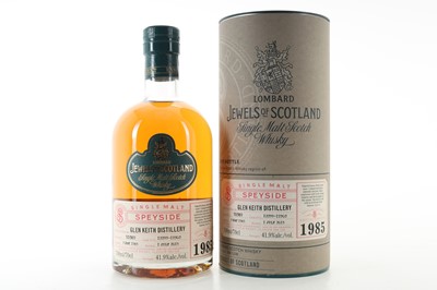 Lot 135 - **GLEN KEITH 1985 30 YEAR OLD LOMBARD JEWELS OF SCOTLAND