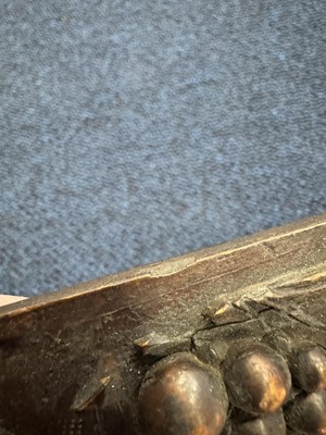 Lot 1460 - CHINESE CARVED BAMBOO INKWELL