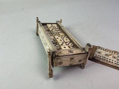 Lot 159 - NAPOLEONIC PRISONER OF WAR DOMINO SET