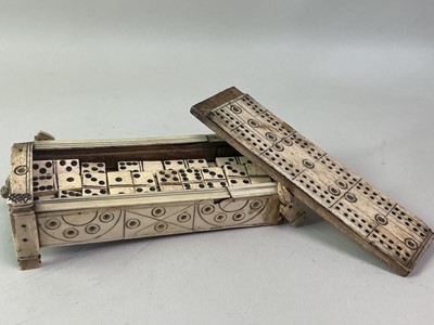 Lot 159 - NAPOLEONIC PRISONER OF WAR DOMINO SET