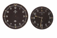 Lot 864 - HAMILTON MILITARY ISSUE DIAL AND PART MOVEMENT...