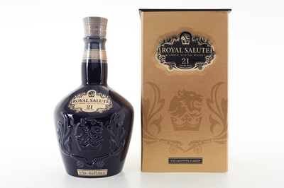 Lot 284 - CHIVAS ROYAL SALUTE 21 YEAR OLD SAPPHIRE DECANTER