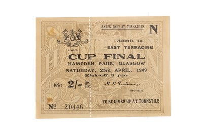 Lot 1823 - RANGERS F.C. V CLYDE F.C. SCOTTISH CUP FINAL TICKET