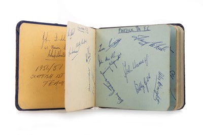 Lot 1843 - GROUP OF SCOTTISH FOOTBALL CLUB PLAYER SIGNATURES