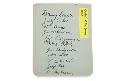 Lot 1857 - QUEEN OF THE SOUTH F.C. PLAYER AUTOGRAPHS