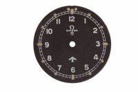 Lot 874 - OMEGA MILITARY ISSUE DIAL black and of round...