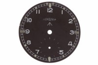 Lot 877 - LEMANIA MILITARY ISSUE DIAL black and of round...